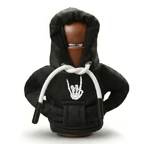 Skeleton Hand Gear Shift Hoodie, Universal Car Shift Knob Cover,Aesthetic Manual Automatic Stick Shifter Cover Mini Hoodie,Horror Skeleton Car Interior Accessories Gifts for Drivers Women Men - color: Skeleton