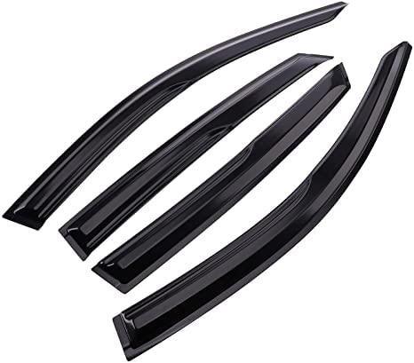 Window Visors Rain Guards Deflector 4 Piece Set for 2017-2020 Hyundai Elantra 94408 - size: 2017-2020 Hyundai Elantra