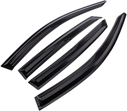 Window Visors Rain Guards Deflector 4 Piece Set for 2017-2020 Hyundai Elantra 94408 - size: 2017-2020 Hyundai Elantra