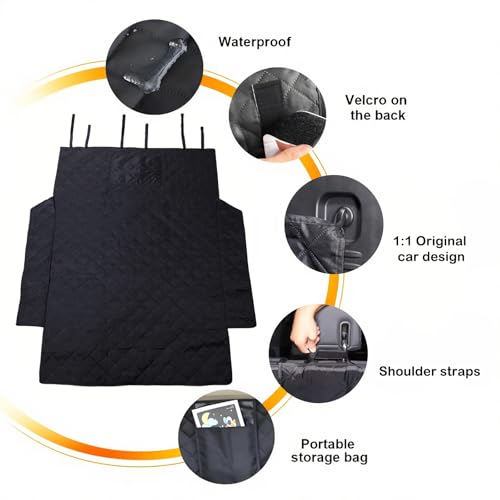 Cargo Mat Liner for Hummer EV Accessories All Weather Rear Trunk Floor Mat Protection for 2024 2025 2026 Hummer EV SUV Cargo Liner for Dogs Heavy Duty 3D Nonslip Waterproof (SUV/A) - style: Style A