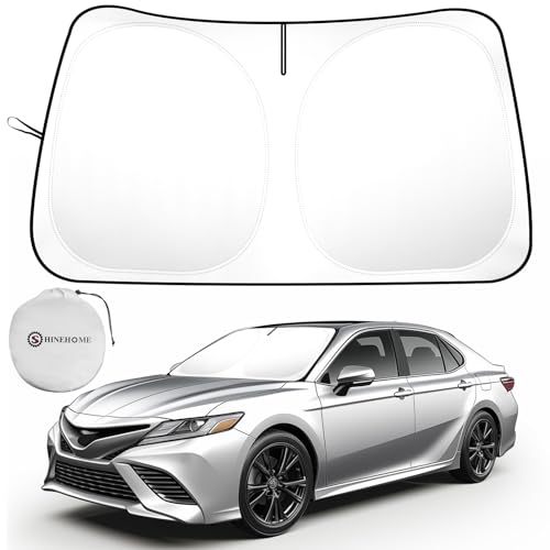 Car Sun Shade for 2018-2024 2025 2026 Toyota Camry Windshield Sun Shade, Sun Visor Windshield Screen Cover for Camry Front Window Sunshade Foldable Auto Interior Accessories UV Block - size: For 2018-2026 Toyota Camry