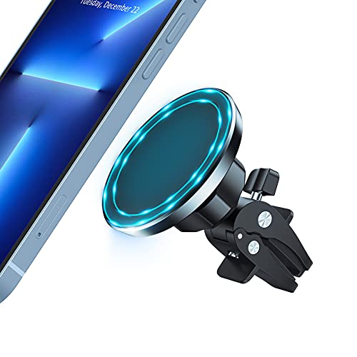 Magnetic Car Mount Phone Holder - Mag Safe Air Vent Phone Mount for Car Compatible with iPhone 15 14 13 12 Pro Max Mini Plus, 360° Adjustable Mag Safe Car Mount Phone Holder for All Phone