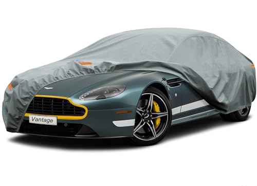 Kayme Heavy Duty Car Cover Custom Fit Aston Martin V8 Vantage,V12 Vantage Coupe Roadster(2006-2025),Waterproof All Weather for Automobiles, Full Exterior Covers Sun Rain UV Protection. - size: Custom Fit Aston Martin V8/V12 Vantage