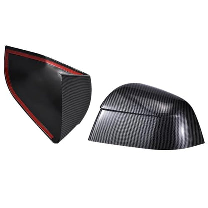 MAXDOM Side Mirror Cap Compatible with Tesla 2025+ Model Y Juniper (Gloss Carbon Pattern, Model Y Juniper 2025+) - color: Gloss Carbon Pattern