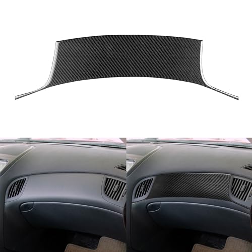 Car Decals Real Carbon Fiber Passenger Side Dashboard Trim Stickers Compatible with Hyundai Genesis Coupe 2013 2014 2015 2016 Interior Accessories - color: Co-pilot Cover Trim