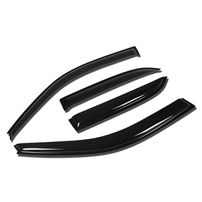 Auto Dynasty Rain Guards Tape-On Compatible with 1992-1996 Toyota Camry 4-Door, Acrylic Window Visor Deflector - size: 92-96 Toyota Camry 4-Door