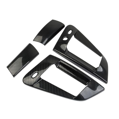 Carbon Fiber Style Exterior Side Door Handles Cover Trim Accessories for Nissan 370Z