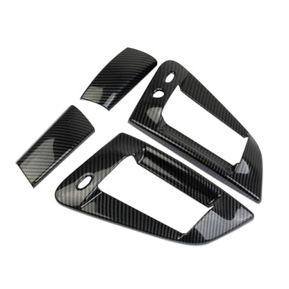 Carbon Fiber Style Exterior Side Door Handles Cover Trim Accessories for Nissan 370Z
