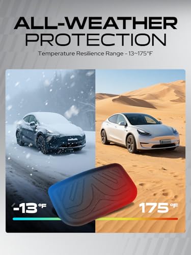 YHTAUTO Rear Lower Storage Trunk Mat Compatible with Tesla Model Y 2020-2025, TPE Floor Liners All Weather Custom Fit, Black - size: Rear Lower Trunk Mat (1 Piece)