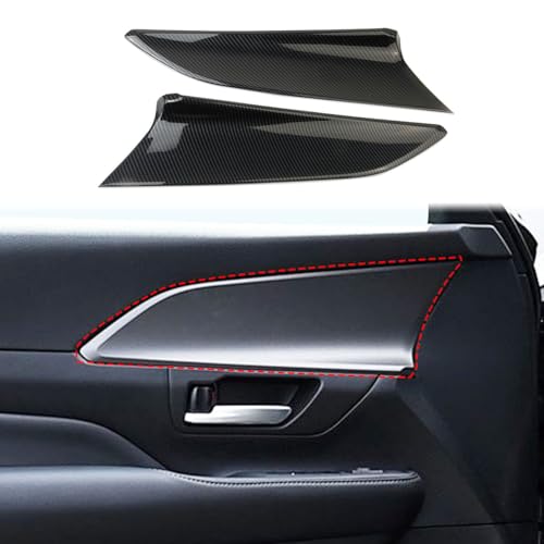 crosselec Carbon Fiber Style Interior Door Panel Trim Cover Accesssories for Toyota Grand Highlander 2024-2025