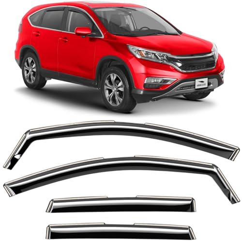 Voron Glass in-Channel Extra Durable Rain Guards for Honda CR-V (CRV) 2012-2016, Window Deflectors, Vent Window Visors, 4 Pieces - 200736 - color: For CR-V 12-16