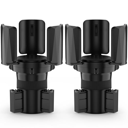 DYLEN Car Cup Holder Expander, Cup Holder Expander Adapter for Car with Adjustable Arms and Base, Fits Yeti, HydroFlask, Stanley, Other Bottles 14-64oz (2 Pack) - size: 2PACK