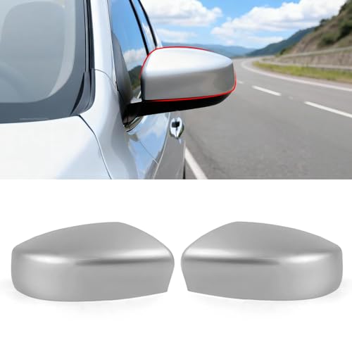 Moonlinks Compatible with Nissan Sentra 2013 2014 2015 2016 2017 2018 2019 Side Mirror Cover Replacement,Silver Left Driver & Right Passenger Side Door Rearview Side Mirror Cap Without Turn Signal - size: Silver-Pair