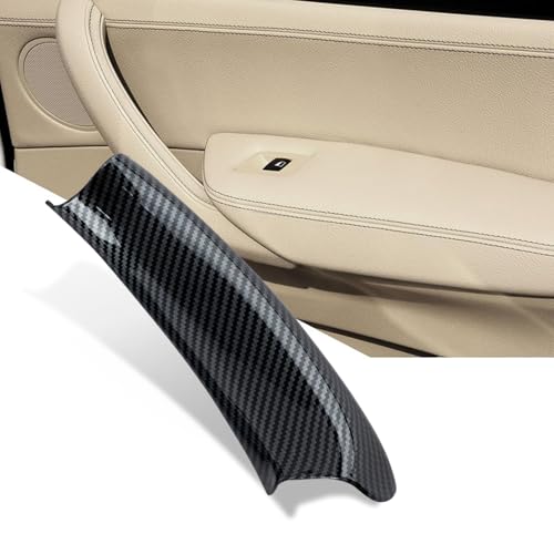 1PCS Carbon Fiber Pattern Passenger Side Door Pull Handle Covers Compatible with X3 F25 2010-2016 X4 F26 2014-2017 Right Handle Interior Pull Handle - color: Carbon Fiber Pattern, size: 1pcs Pull Handle(R)