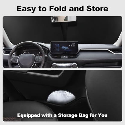 for 2019-2026 Toyota RAV4 - Premium Sunshade for Ultimate Heat & UV Protection, Foldable Front Windshield Sun Shade for SUV Crossover, TRD Off-Road, LE XLE XSE Hybrid Adventure Accessories - size: for Toyota RAV4 2019-2026