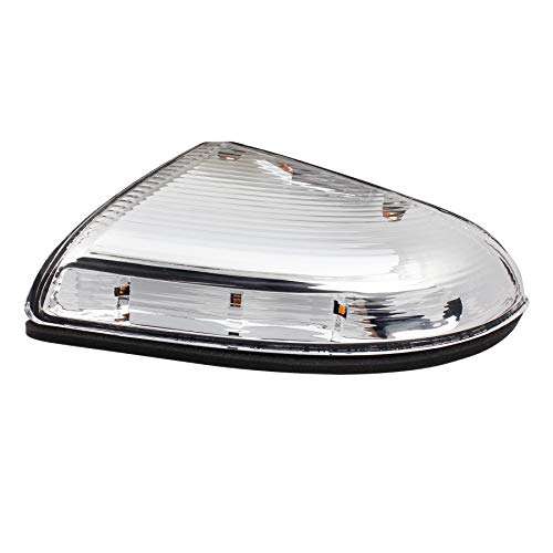 HERCOO LED Side Mirror Turn Signal Puddle Light Lamp Assembly Compatible with Dodge Ram 1500 2009-2018, Dodge Ram 2500 2010-2018, Ram 1500 Classic 2019-2022, Replacement for 68064948AA - size: Right-Clear