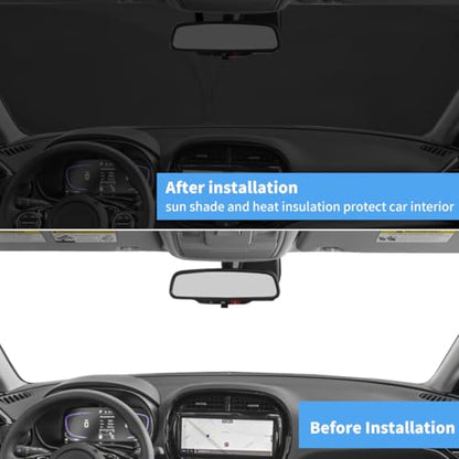 Custom Fit Kia Soul Sun Shade Windshield Sunshade Window Cover, Front Window Shade Sun Visor for Kia Soul 2010-2026, 4 Layers UV Protector Foldable Car Accessories Shield Shade - size: Qy1. for Kia Soul 2010-2026