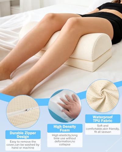 Lumbar Support Pillow for Bed Sleeping Couch, Relief Lower Back Pain, Waterproof Small Lumbar Pillow for Car, Recliner Cushions for Elderly, Memory Foam Office Chair Lower Back Support Cushion