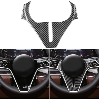 NVCNX Carbon Fiber Accessories for Mercedes Benz GLE 350 450 450e 580 53 63 S AMG/GLS 450 580 63 AMG 2024 2025 2026 W167 C167 X167 Dash Panel Cover Interior Trim Overlay Sticker Decal 3PCs - color: Dash Dash Panel Trim