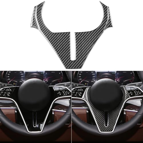NVCNX Carbon Fiber Accessories for Mercedes Benz GLE 350 450 450e 580 53 63 S AMG/GLS 450 580 63 AMG 2024 2025 2026 W167 C167 X167 Dash Panel Cover Interior Trim Overlay Sticker Decal 3PCs - color: Dash Dash Panel Trim