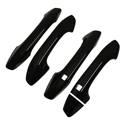 AOKIO ABS Glossy Black Exterior Door Handle Cover Trim for Kia K5 Accessories 2020 2021 2022 2023 2024 2025 with Smart Keyhole (Not for Optima 2015-2019) - size: Door Handle Cover