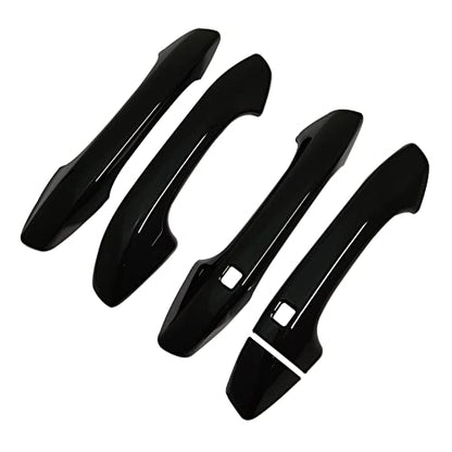 AOKIO ABS Glossy Black Exterior Door Handle Cover Trim for Kia K5 Accessories 2020 2021 2022 2023 2024 2025 with Smart Keyhole (Not for Optima 2015-2019) - size: Door Handle Cover