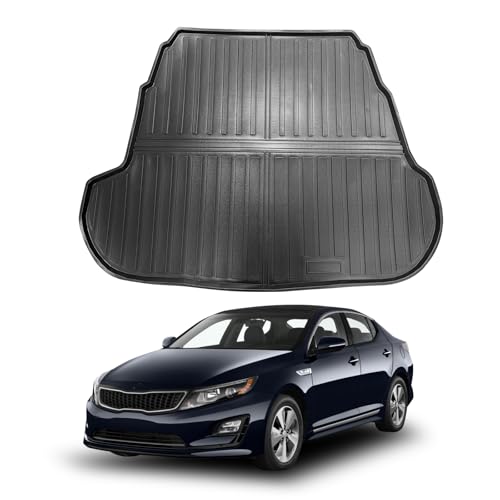 Vanseno Cargo Liner for Kia K5 2011-2015 Trunk Mat Cargo Mat All Weather TPE Rubber Protection Mat for 2011 2012 2013 2014 2015 Kia K5 Accessories - color: Fit 2011-2015 Kia K5