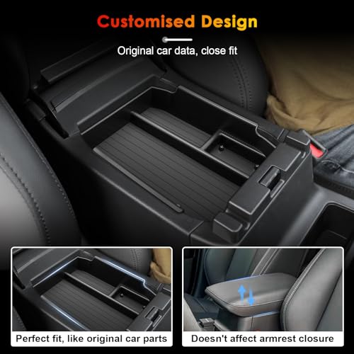 for 2026 Subaru Outback Center Console Organizer Tray for 2026 Outback Armrest Box Secondary Storage Glove Box Insert Accessories (Outback Center Console Tray)