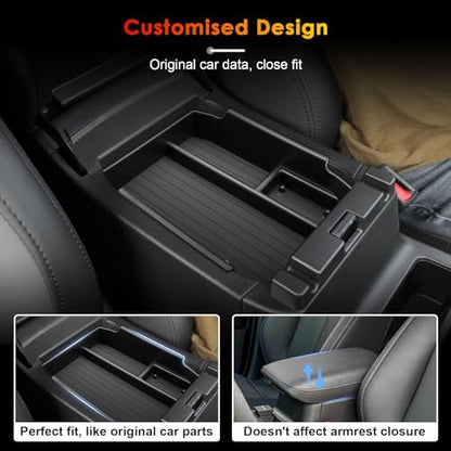 for 2026 Subaru Outback Center Console Organizer Tray for 2026 Outback Armrest Box Secondary Storage Glove Box Insert Accessories (Outback Center Console Tray)