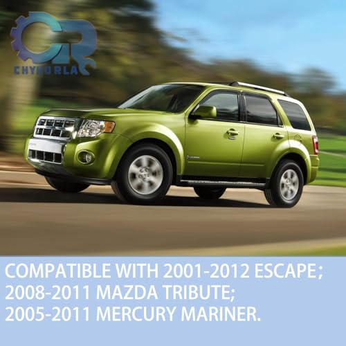 Window Visor Rain Guard Compatible with 2001-2012 Ford Escape, Fit for 2008-2011 Mazda Trubute, Fit for 2005-2011 Mercury Mariner, Tape-On Side Vent Window Deflector - size: For 2001-2012 Escape