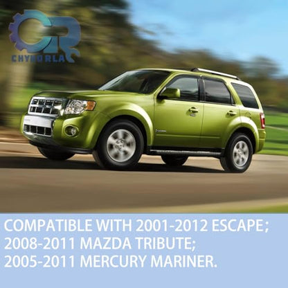 Window Visor Rain Guard Compatible with 2001-2012 Ford Escape, Fit for 2008-2011 Mazda Trubute, Fit for 2005-2011 Mercury Mariner, Tape-On Side Vent Window Deflector - size: For 2001-2012 Escape