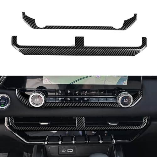 Youtaiche ABS Carbon Fiber Interior Center Console Dash Air Vent Cover Trim for Chevrolet Colorado/GMC Canyon 2023 2024 2025 2026 Accessories - color: Dash Air Vent