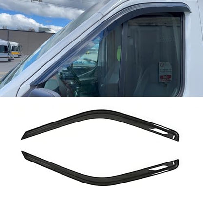 92676 Sunproof Waterproof Side Window Wind Deflector Visor fit for 2014-2024 Ford Transit, 2pcs Protective Replacements Side Rain Guards Set - size: P-92676