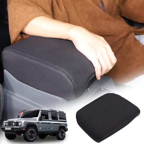 Armrest Box Cover Center Console Pad Compatible with Ineos Grenadier 2020-2024, Comfortable, Breathable, Cloth Center Console Armrest Cushion - color: Cloth
