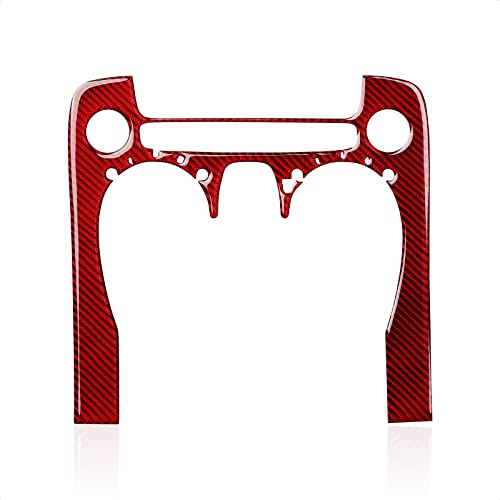 Carbon Fiber Decal Car Central Console CD Panel Sticker Interior Trim for Chevrolet Camaro 2010 2011 2012 2013 2014 2015 Accessories - color: CD Panel