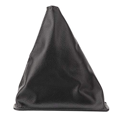 Qiilu Universal Shifter Boot Car Gear Shift Boot Cover PU Leather Gear Shift Knob Gaiter Boot Dustproof Cover Replacement for Corolla