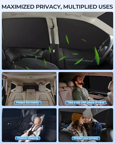 for Mercedes-Benz C-Class 2014-2021 Car Window Shades, 8pcs Privacy Sun Shade Set for Front Windshield Side and Rear Windows, Full Window Covers Keeps Vehicle Cool for Camping Napping - size: For Mercedes-benz C-class 2014-2021