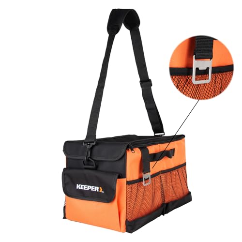 KEEPER Portable Trunk Organizer, 19L, Car Organizers and Storage, Non-Slip Bottom, Suitable for SUV, Minivan, and Cars - size: Small (19L)