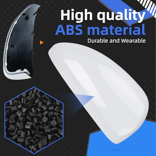 Passenger Side Mirror Cover Replacement for Chevrolet Chevy Cruze 2009 2010 2011 2012 2013 - Right Side Mirror Covers, Rear View Mirrors Cap Accessories White