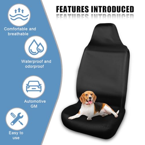 2PCS Car Seat Cover Protector, Waterproof Stain Resistant Auto Front Seat Protectors, Universal Dustproof Vehicle Interior Seats Covers for Cars, SUVs, Trucks (2PCS/Front) - size: 2PCS/Front