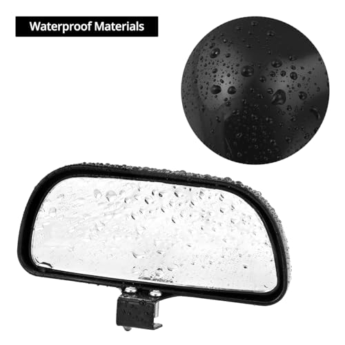 QWORK Blind Spot Mirror - 2 Pack Rear View Concave Mirror Blindspot Wide Angle Mirror for Universal Cars