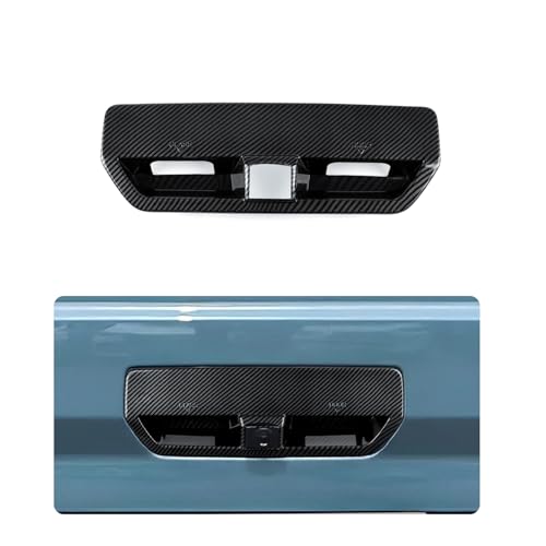 MYDDL Car Carbon Fiber Rear Door Handle Bowl Sticker Decal Trim Cover Interior Decoration for Ford Bronco Sport 2021 2022 2023 2024 2025 Accessories - color: Rear Door Handle Bowl