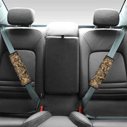 Camouflage Hunting Automotive Seat Belt Cover Thickened Seatbelt Shoulder Pad Cushions 2 PCS Anti-Slip Shoulder Strap Protect Universal Fit for Auto Truck Van SUV - color: Camouflage Hunting
