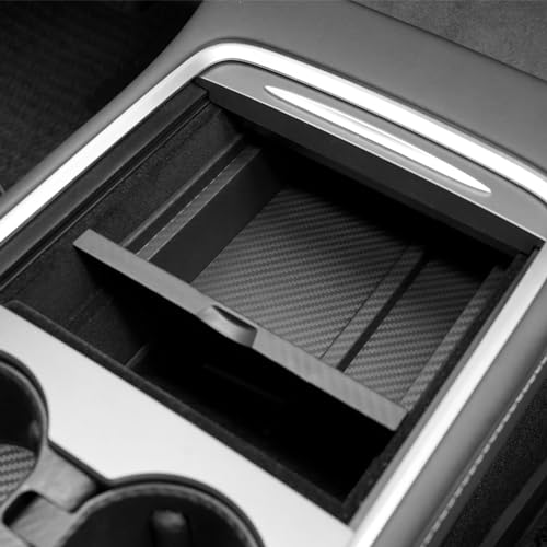 2021-2024 Tesla Model Y Center Console Organizer Tray Accessories Compatible with Model 3 (2021-2023) Storage Box Armrest Compartment Insert - size: 6PC(21-24) Tesla Model Y & (21-23) Tesla Model 3