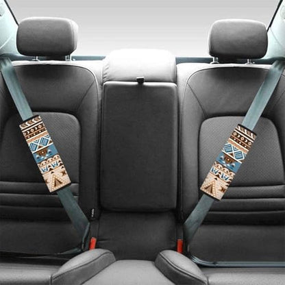 Fashion Aztec Auto Seat Belt Cover Soft Car Seatbelt Shoulder Strap Thickened Anti-Slip Shoulder Strap Protect for Most Vehicle, SUV, Truck, Car - color: Fashion Aztec