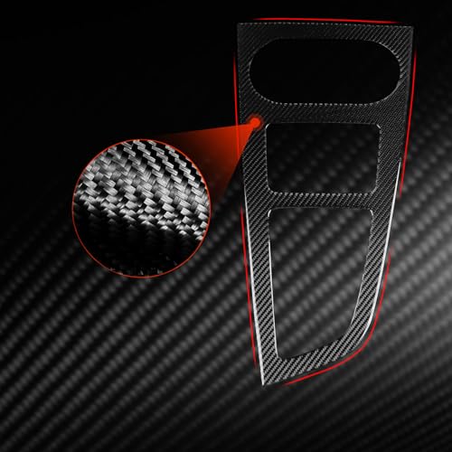NVCNX Real Carbon Fiber Compatible with Audi B9 A4 S4 A5 S5 2020-2025 / RS5 2021-2025 2022 2023 2024 Car Center Console Gear Shift Panel Cover Sticker Decal Interior Trim Accessories 1PC - color: Center Console Gear Shift Panel for 2020-2025