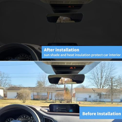 Windshield Sun Shade for 2026 2025-2019 Mazda CX-30 Custom Fit Window Sunshade Fit CX30 Windshield Cover Accessories, Front Window Shade Sun Visor Blocks UV Keep Car Cooler - size: S2. for Mazda Cx-30 2019-2026