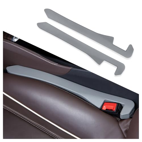 IHOTDER Super Flexible Car Seat Gap Filler,Durable Car Organizer Between Seats for Tightly Filling Seat Gaps,Universal CCar Side Seat Gap Filler CCar Accessories for Women & Men (Gray/2PCS)… - color: Gray
