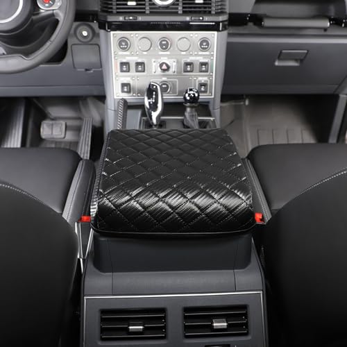 Armrest Box Cover Center Console Pad Compatible with Ineos Grenadier 2020-2024, Comfortable, Breathable, Waterproof Leather Center Console Armrest Cushion (Carbon Fiber Pattern) - color: Carbon Fiber Pattern