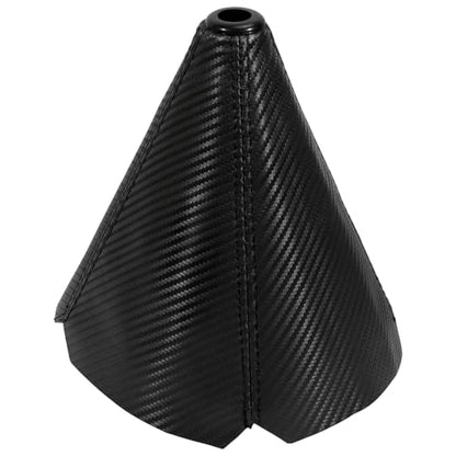 16mm Manual Car Shift Boot,Carbon Fibre Leather Gear Shift Cover for Dust Prevention & Protection,Universal Car Interior Accessories(Black) - color: Black